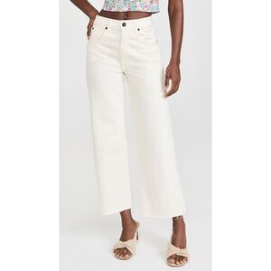 SLVRLAKE Women's Cream Straight Leg Jeans